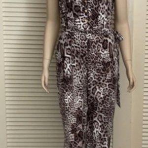 Calvin klein animal print jumpsuit